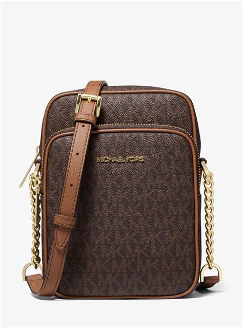 michael kors jet set travel cognac|Michael Kors crossbody bag.